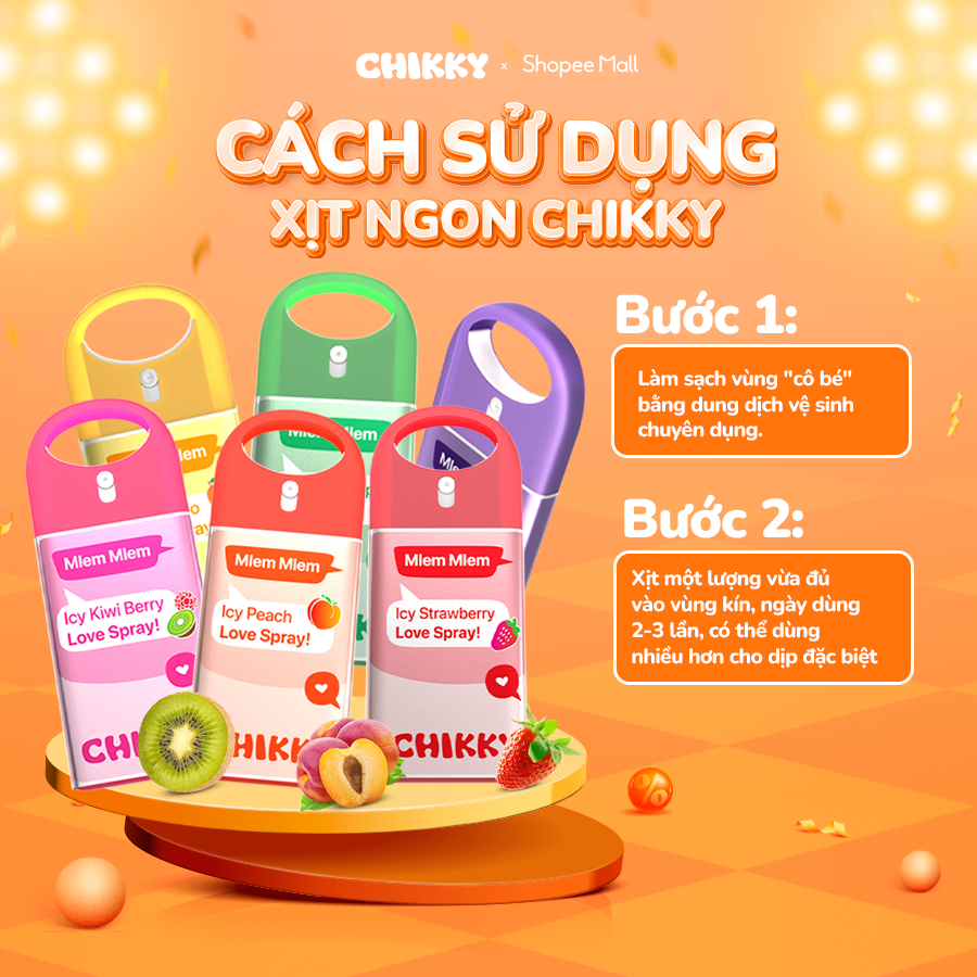 Xịt Ngon CHIKKY - Giúp Cuộc Yêu Thêm Ngon